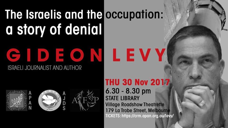 Gideon Levy- The Israelis and the Occupation: A story of denial